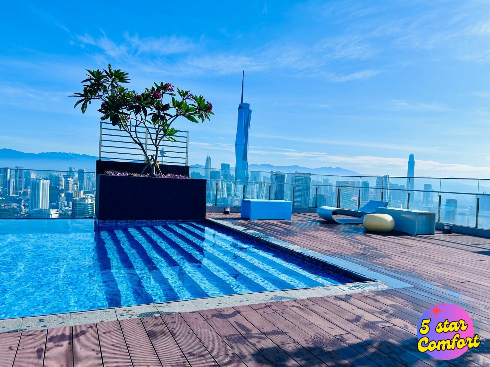 Apartment 5 Star Comfort Riveria Kl Sentral 4 Pax Infinity Pool *